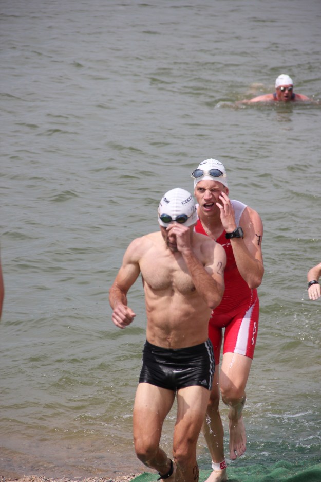 Slepej na levý oko plný vody při výběhu. Foto: Radim Š.