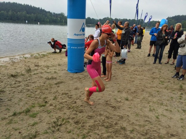 Peťa letí z vody :)