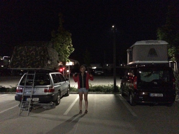 První noc na střechách :)