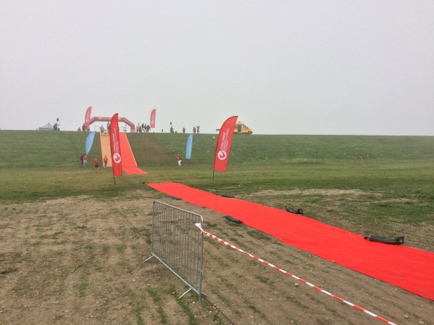 Přeběh od hráze směrem k depu